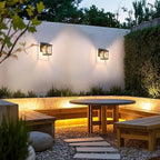 Outdoor Wall Lantern, Exterior Waterproof Wall Sconce Light Fixture, Dark Chocolate Front Door Mounted Lighting with Glass, Anti-Rust Porch Lamp