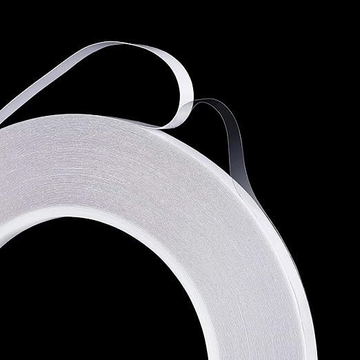 10mmx25M Clear Thin Double Sided Tape Strong Adhesive Two Sided Mounting Tape for LED Strips, Tablets Screen, Woodworking, Clothes, Arts Crafts, Heat Resistant, Residue Free