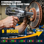 Cordless Impact Wrench 1/2 inch for DeWalt Max20V Battery: 1700FT-LBS High Torque Impact Wrench Heavy Duty Tool with 6 Sockets - Brushless Electric Impact Gun Includes LED Work Light - Bare Tool Only