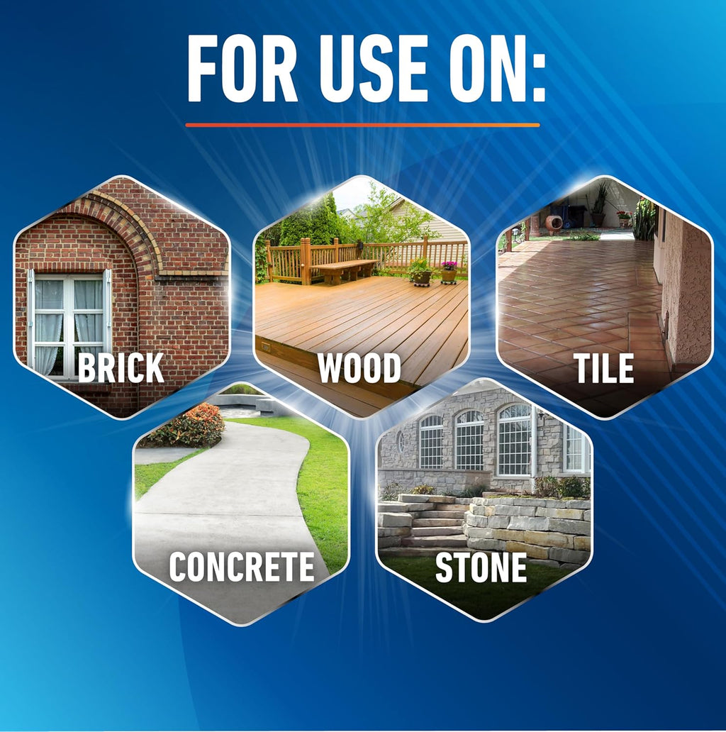 Unger Professional HydroPower Lock-On 10” Bi-Level Scrub Brush, Cleaning Supplies, Scrubber Tool, Compatible with Waterflow Poles, Use in Garage, Driveway, Deck, Concrete, Cement, and Brick