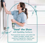 Puracy Stainless Steel Cleaner, Natural Stainless Steel Sink Cleaner, Stainless Steel Cleaner for Appliances, Sink Cleaner and Polish Kitchen Cleaner, Stainless Steel Refrigerator Spray (Lavender)