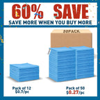 Microfiber Cleaning Cloths-50 Pack, Microfiber Towels Bulk, Towels for Cars & Home, Cleaning Rags Blue (12x12 inches)