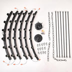 Large black wagon wheel chandelier 64 inch,36-Light Farmhouse wagon Wheel Chandeliers Round Industrial ceiling light fixtures for outdoor porch high ceilings Living Dining Room Foyer Entryway