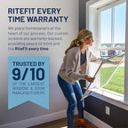 Fully Assembled Replacement Window Screen, Custom Size Full Window Screen (FS1) with No Hardware for Versatile Installation. Lightweight, Durable, and Proven to Last!