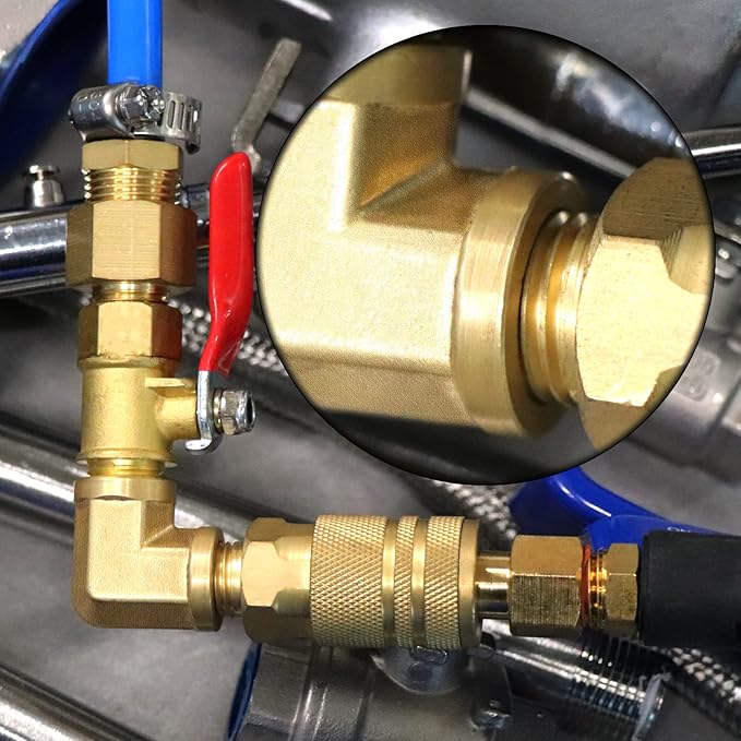 Gasher 8PCS Brass Pipe Fitting Female Elbow 1/8 Inch NPT x 1/4 Inch NPT x 3/8 Inch NPT x 1/2 Inch NPT