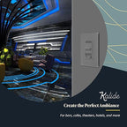 TOPGREENER Kalide 0-10V Dimmer Light Switch, LED Dimmer Switch, Low Voltage Dimmer, 3-GYay or Single Pole, 120VAC 60Hz, 120VAC 10A/ 277VAC 5A LED, TGSDS-010-GY, Gray