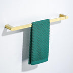 RANDOM Brushed Gold 24 Inch Stainless Steel Towel Holder - Wall Mounted Hand Towel Holder for Bathroom Accessories.96026-2-24BG