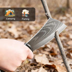 11 Inch Hatchet with Sheath, Small Compact Machete Axes, Fixed Blade Full Tang Camping Tactical Knife for Woodworking, Garden Machete Axe with Sheath for Bushcraft Yards Bushes Wood, A4SL