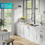 KRAUS Artec Pro Commercial Style Pull-Down Single Handle Kitchen Faucet with Pot Filler in Matte Black, KPF-1604MB