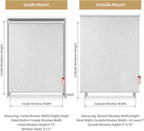 ALLBRIGHT 100% Blackout Roller Blinds Woven Shades with Striped Jacquard, Cordless Window Shades, UV Protection Fabric, Easy-Install for Indoor Home & Office, Grey Old, 25" W x 72" H