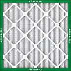 Filterbuy 25x25x2 Air Filter MERV 8 (MPR 700) Dust Defense Replacement (6-Pack), Electrostatic Pleated HVAC AC Furnace Filters, Made in USA (Actual Size: 24.50 x 24.50 x 1.75)