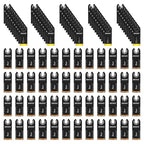 105Pcs Titanium & HCS Oscillating Tool Blades, Professional Oscillating Saw Blades for Wood Plastic Metal Cutting, Multi Tool Blades Compatible with Dewalt Bosch Milwaukee Ryobi