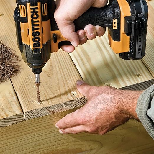 Wood Screws #10 x 3-1/2’’, T25 Star Torx Drive Flat Head Deck Screws, Brown, 58Pcs (1lb)