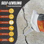 Concrete Crack Sealant, 9Packs Premium Concrete Crack Filler, Weather-Resistant Caulking Glue,Quick-Drying & Waterproof Repair Adhesive for Slabs, Driveways, Sidewalks (Grey)