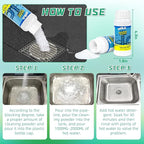 Drain Cleaner Powder, Powerful Pipeline Dredging Agent, Kitchen Unblocker, Sink and Drain Cleaner Powder for Kitchen Toilet（3Pcs）