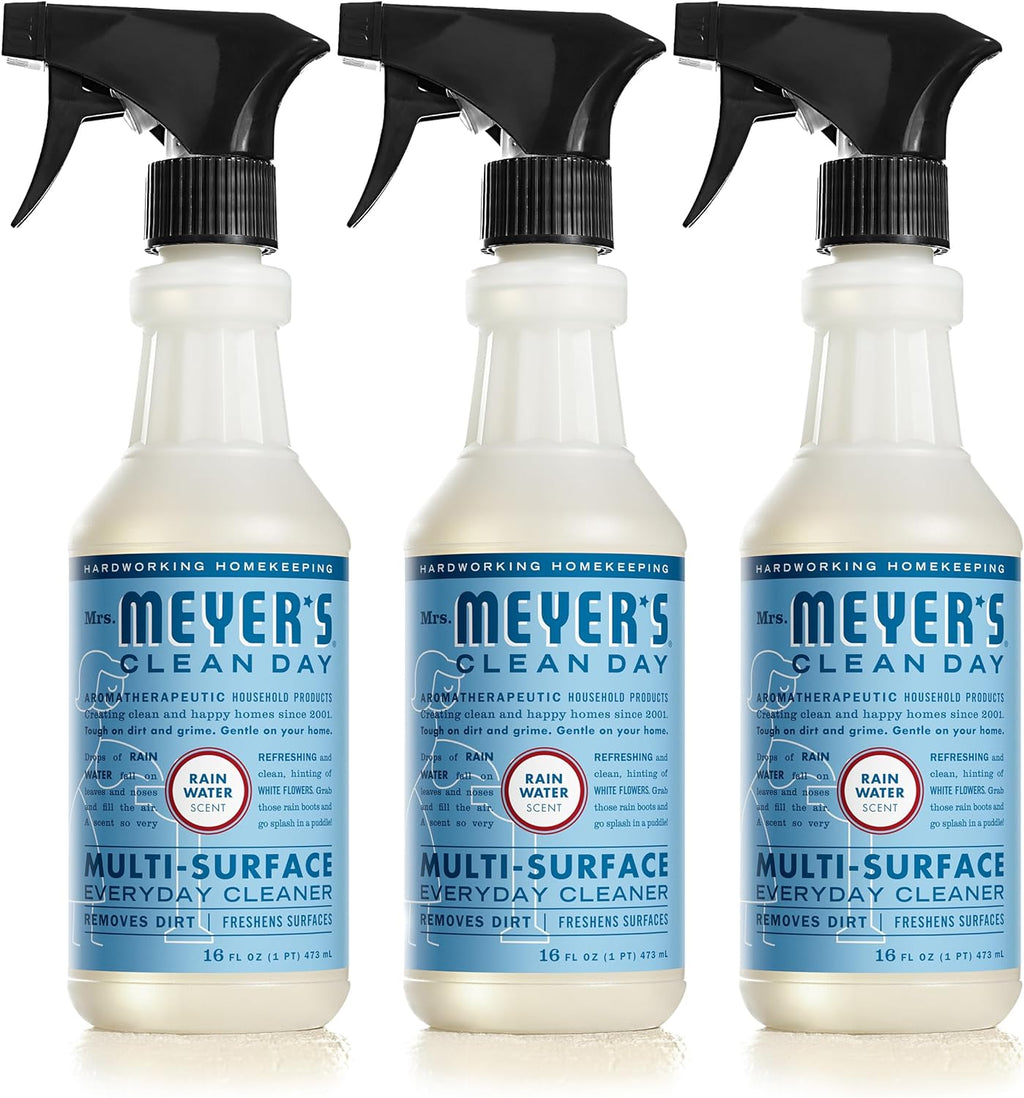 MRS. MEYER'S CLEAN DAY All-Purpose Cleaner Spray, Rain Water, 16 fl. oz - Pack of 3