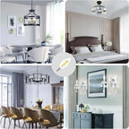 Depuley LED Light Bulbs E12: 12-Pack Candelabra Light Bulb 4W Candle Bulb Equivalent 40W - Edison Vintage Bulbs Daylight 5000K C35 Clear Bulb 500 LM 80+CRI Non-Dimmable