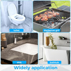 Pumice Stone Toilet Bowl Cleaner, 12Pcs Toilet Pumice Stone with 2pcs 13inch Extra Long Handle for Toilets, Bathroom, Kitchen, Sink, Pool, Tile, Grill