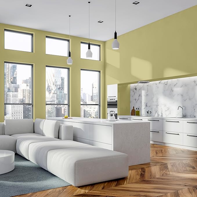 Rust-Oleum Color Spark Interior Paint and Primer in One, Matte, Wasabi Root, 1 Gallon