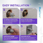 RP46074 Delta Shower Valve Cartridge - Compatible with Delta 13/14 Series Bath Tub Shower Faucet Single Handle Universal Shower Valve Cartridge Repair Assembly Replacement Monitor Cartridge Parts