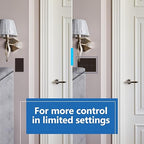 LIDER Minimalist Design Matte Finish Lighted Triple Switch, Combination Frameless Decorator Switch with Locator Light, Ground Terminal, Single Pole, 15A 120-277V, UL Listed, LCS3-1P-BR, Brown