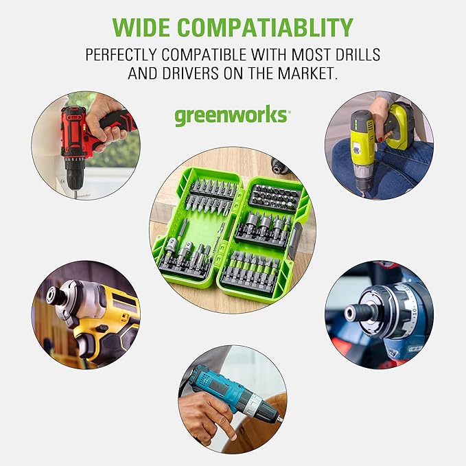 Greenworks 70 Piece Impact Rated Driving Set