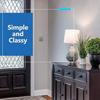 LIDER Minimalist Design Matte Finish Lighted Double Switch, Combination Frameless Decorator Switch with Locator Light, Ground Terminal, Single Pole, 15A 120-277V, UL Listed, LCS2-1P-NK, Nickel