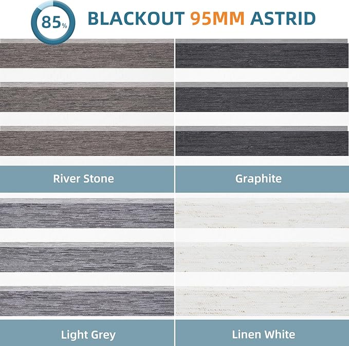 SmartWings Motorized Zebra Shades Work with HomeKit, Alexa, Google Home, 90% Blackout Light Filtering Day Night Sheer Blinds, Privacy Light Control, for Home/Office, Customized, Multi Color Samples