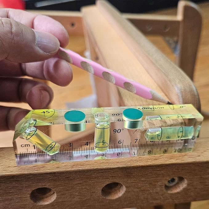 Magnetic T type 45°/90°/180° 3 Different Bubbles Shatterproof Cross Check Bubble Level Torpedo Pocket Levels String Line Tools For Picture Hanging Machinist Construction