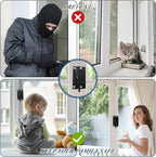 10 Pack Window Sash Locks, Cam Action Window Locks for Double Hung Window Latches Replacement, Black Sliding Window Parts and Hardware Latch Lock for Vertical and Horizontal Sliding Windows