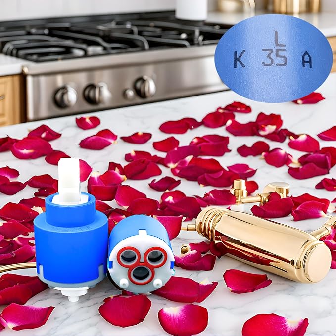 K35A Faucet Cartridge, Replacement Cartridge Compatible with La Torre, Gerber, Danze & Moen, Single Lever Shower Tub Repair, Tub Faucet Cartridges-KEROX