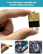 Automotive Low Profile ATC ATO Fuse Car Resettable 3A 5A 7.5A 10A 15A 20A 25A 30A Standard Fuses Manual Reset Fuses Blade Circuit Breaker for Boat Truck SUV Motorcycle 32VDC Fuse Assortment Kit