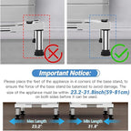 SEISSO Mini Fridge Stand Adjust Height 7"-8.2"-Large Adjustable Washing Machine Stand with 4 Adjutable Feet, Load Capacity 770LB. Refrigerator Stand, Washer and Dryer Pedestals Stand for Home Appliance Width 23"-32"