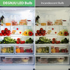 LED Refrigerator Light Bulb, 40 Watt Equivalent, 120V, Fridge Light Bulb 5000K Daylight White, A15 Appliance Bulb 5.5W for Freezer, 650LM, E26 Standard Base, 120V, Non-Dimmable, 2 Pack