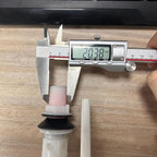 T Tulead Toilet Fill Valve, Dual Flush Valve, Push Button, Toilet Tank Parts Replacement, Converter Kit, for 10"-12" Toilet Tank, for Fill Valve 0.8" Thread, for Drain Hole Dia, 2.56"