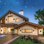 Modern Outdoor Wall Light with LED, Exterior Lighting Fixtures 2700K Integrated, Matte Black Outside Wall Mount Lights for House Front Door Porch Garage Patio Black 2 Packs