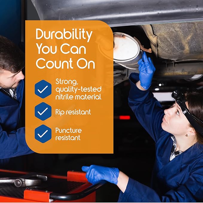 Inspire Nitrile Exam Gloves | The Original Quality Stretch Nitrile Cobalt Blue | 4.5 Gloves Disposable Latex Free Medical EMT