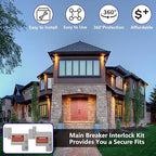 Generator Interlock Kit Compatible with Eaton Cutler Hammer Challenger BR Series 150 and 200 AMP Panel, 1 1/4-1 1/2 Inch Spacing Between Main and Branch Breaker, Interlock Plate.