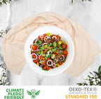 Urban Villa Kitchen Towels Set of 6 Premium Quality 100% Cotton Solid Kitchen Towels Ultra Soft Size 20X30 Inches Beige Color Kitchen Towel Highly Absorbent Kitchen Towels