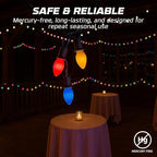 OHLECTRIC Night Light Bulbs (24-Pack – Yellow), 7 Watt Mini Bulbs – E12 Candelabra Base, Non-Dimmable, 120 Volts – C7 Night Light Lamp Replacement Bulb for Salt Lamps, Window Candles, Holiday Decor