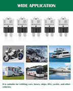 LENKRAD Automotive 25 Amp ATC/ATO Resettable Fuse 25A Manual Reset Standard Blade 25Amp Fuses Manual-Reset Circuit Breaker 25A for Car Truck RV Marine Boat Trolling Motorhome, 5 Pack