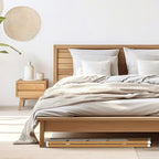 Lightweight Folding Step Ladder Household, Aluminum 4 Step Ladder Foldable for Home, Sturdy Step Stool for Adults 330 Lbs - White & Wood Grain