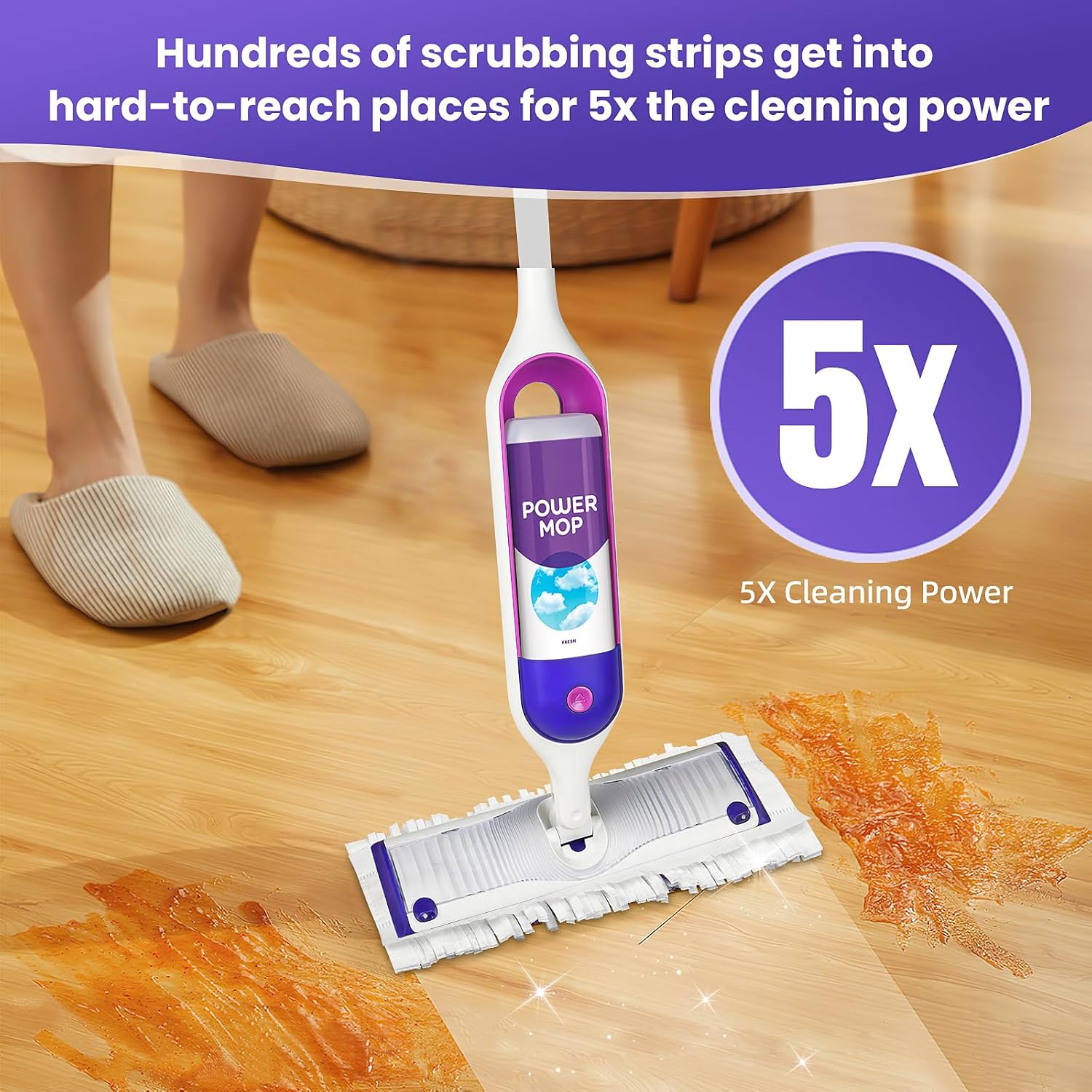 15 Pack Power Mop Pad Refills for Swiffer PowerMop Multi-Surface Mop, Powermop Multi-Surface Mop Pad Replacement Kit
