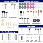 WORKPRO 530-Piece Rotary Tool Accessory Kit, Rotary Tool Bits for Easy Cutting, Grinding, Sanding, Polishing, Cleaning, Drilling, Carving and Engraving