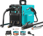 bestarc 165Amp MIG Welder, 110V 220V Flux Core MIG/Lift TIG/Stick 4 in 1 Welder Machine, Large LED Display Welding Machine, IGBT Inverter bestarc Welder MIG165 Soild Gasless Synergy MIG Welder