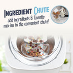 Nostalgia 2-Quart Electric Ice Cream Maker – Make Homemade Ice Cream, Gelato, Sorbet & Frozen Yogurt – No Salt/Ice Needed, Digital Controls, Mix-In Chute & Freezing Gel Canister – Stainless & White