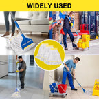 KeFanta 3 Pack Heavy Duty Commercial Mop Head Replacement,Looped End String Cotton Mop Heads,Industrial Wet Mops Refill for Floor Cleaning