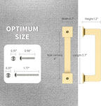 FILTA 3 Inch(76mm) Hole Centers Gold Cabinet Pulls(Set of 10),Gold Cabinet Pulls Zinc Alloy Kitchen Cabinet Handles Cabinet Hardware for Cabinets Cupboard Drawer