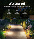 SUNVIE 3W Low Voltage Pathway Lights Wired Landscape Path Lights Outdoor Low Voltage Landscape Lighting 3000k Waterproof LED Landscape Lights with Connector for Garden Walkway, 4 Pack