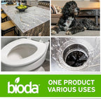 Bioda Multi-Purpose Probiotic Enzyme Cleaner and Deodorizer | Professional Strength | Trash Can Deodorizer, Pet Stains and Odors, Drains, Floors, Bathrooms, Toilets | Made in USA | 1 Gallon | 4 Pack